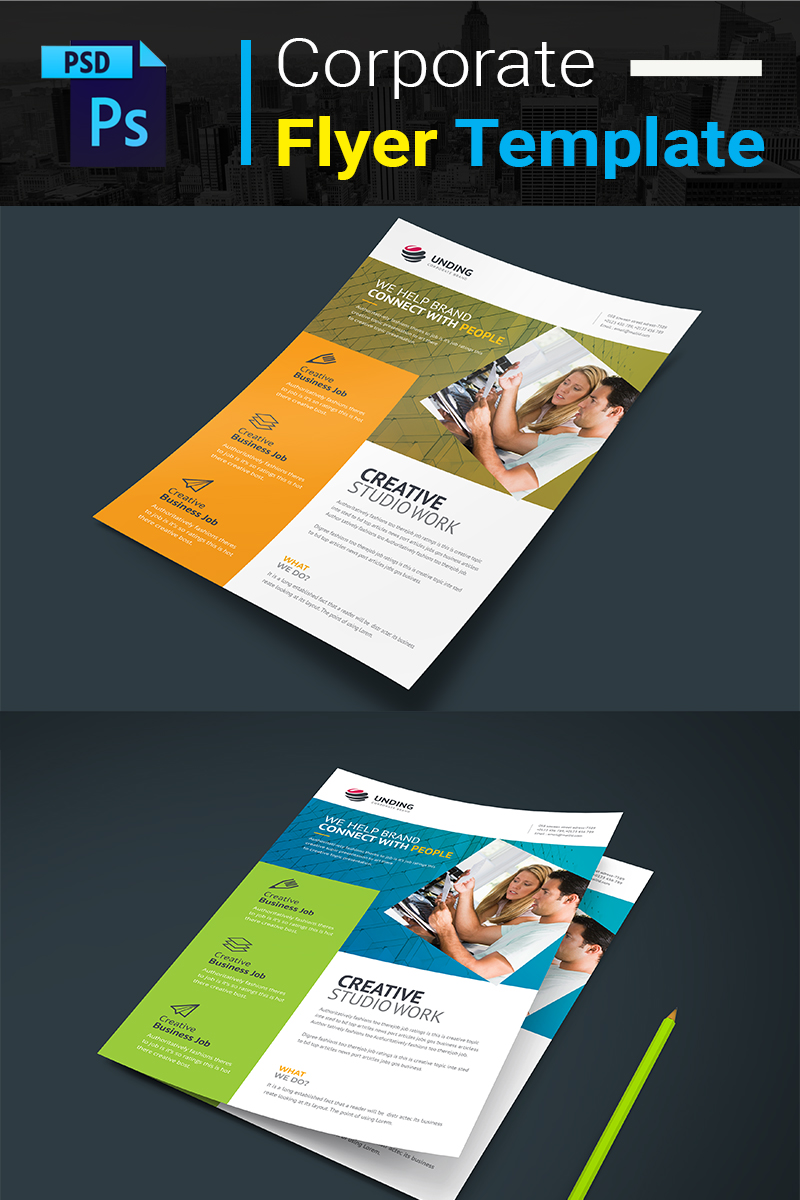 Connecting People Flyer - Corporate Identity Template