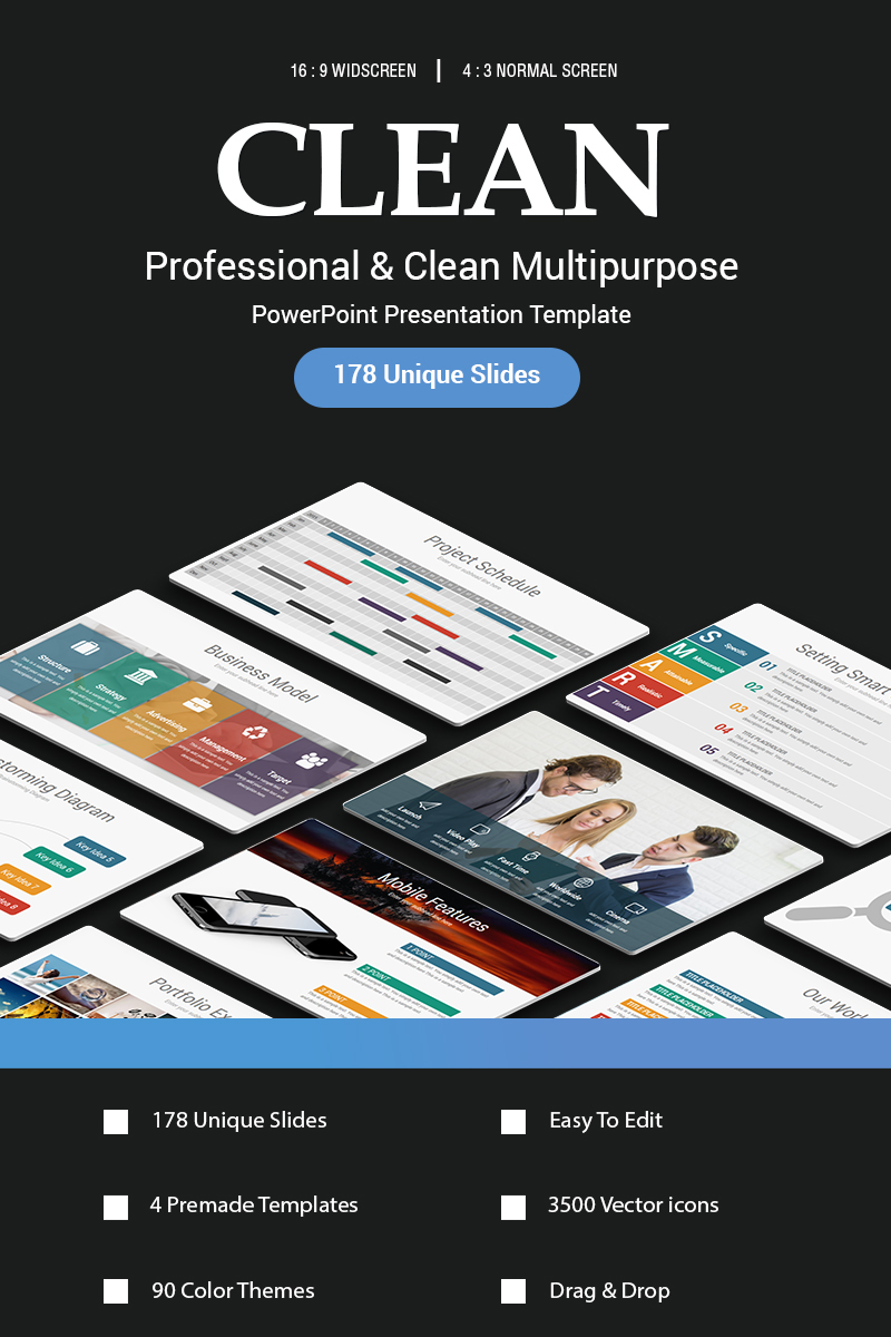 Clean - PowerPoint template