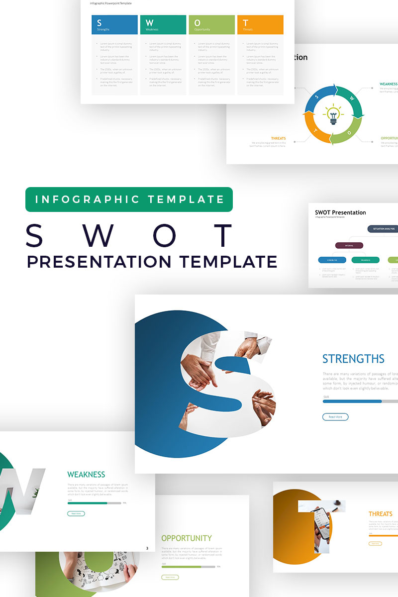 SWOT - Infographic PowerPoint template