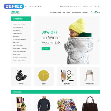 Company Delivery OpenCart Templates 77549