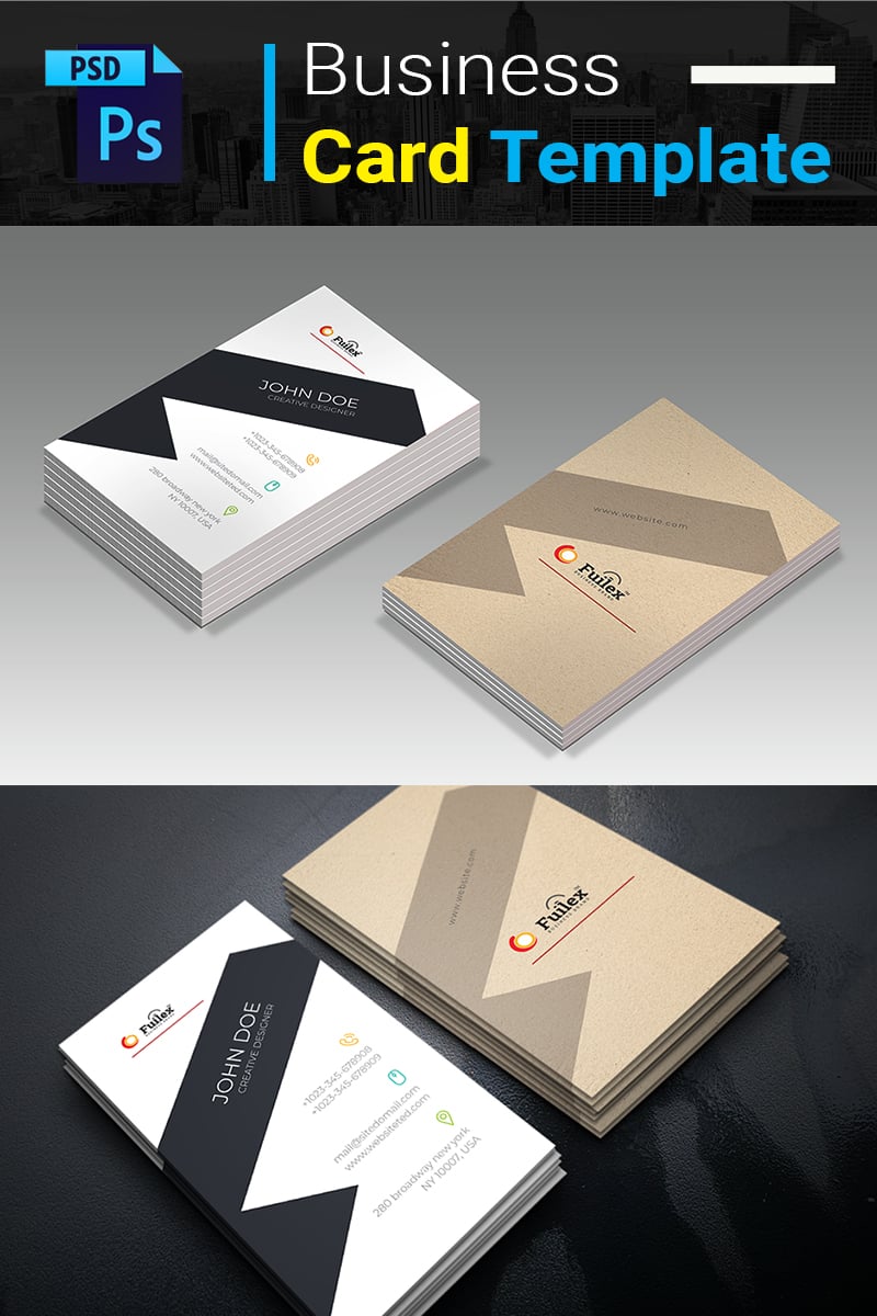 Fulex Minimalist Business Card - Corporate Identity Template