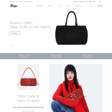 Bags Ecommerce Shopify Themes 77565