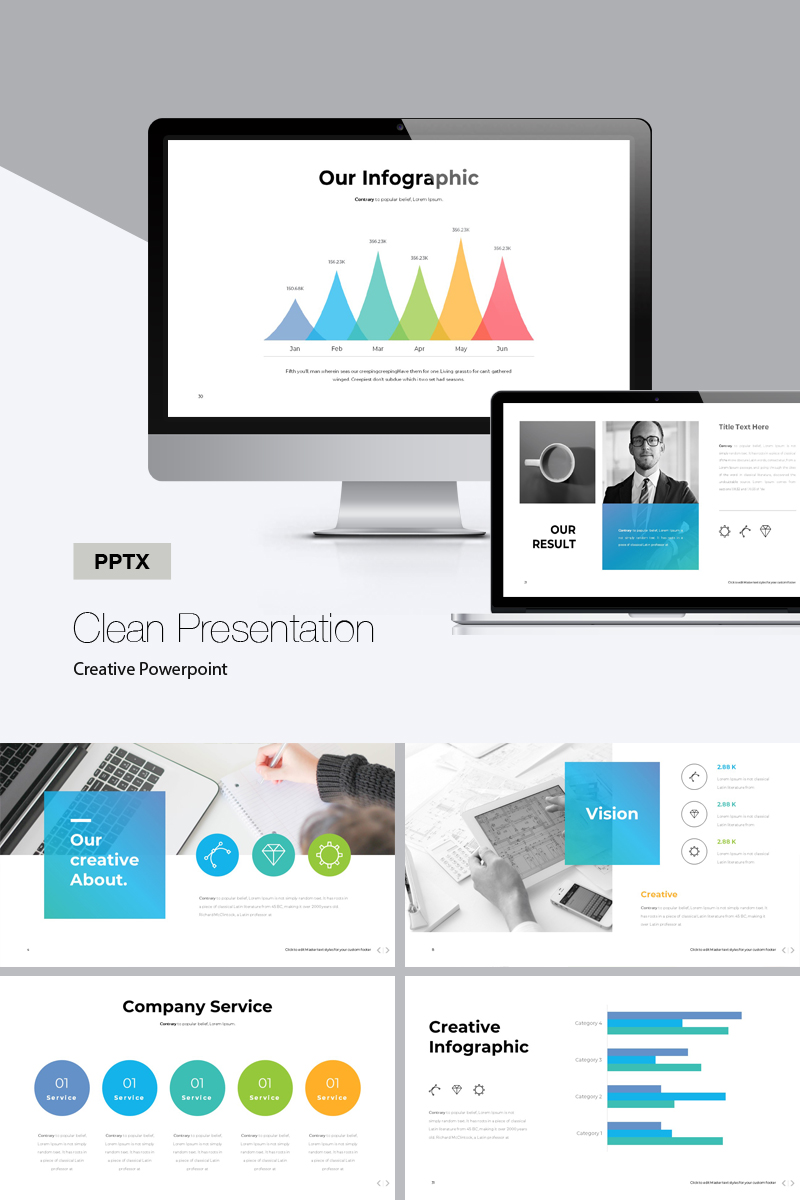 Minimal Business Presentation PowerPoint template