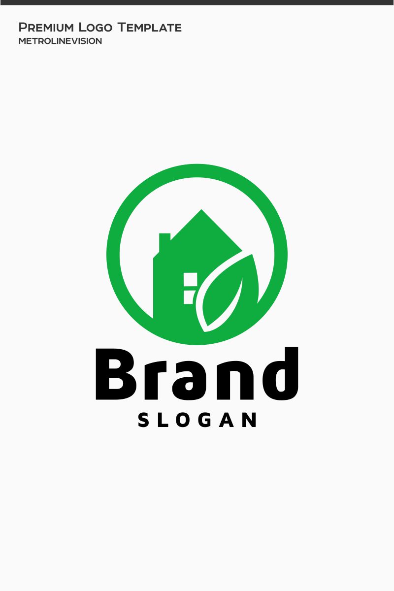 Home Eco Logo Template