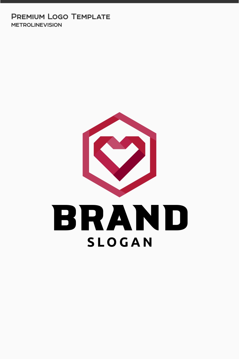 Heart Brand Logo Template
