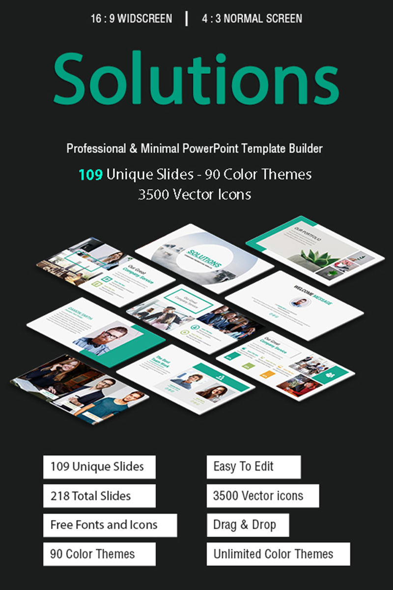 Business Solutions Presentation PowerPoint template