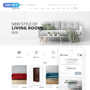 Design Ecommerce OpenCart Templates 77723