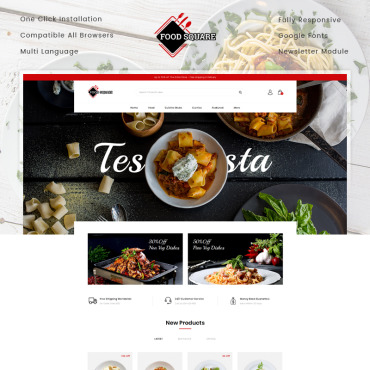 Coffee Bakery OpenCart Templates 77779