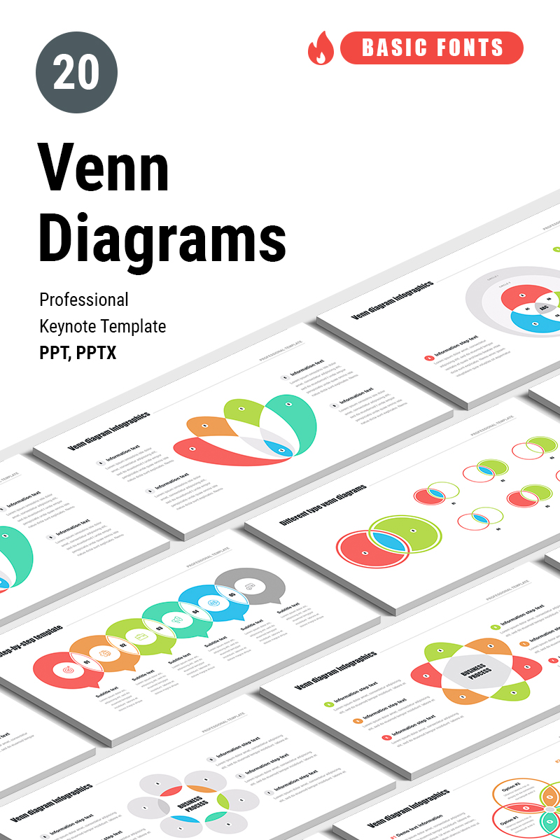 Venn Diagrams - PowerPoint template