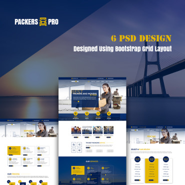 Packer Movers PSD Templates 77798