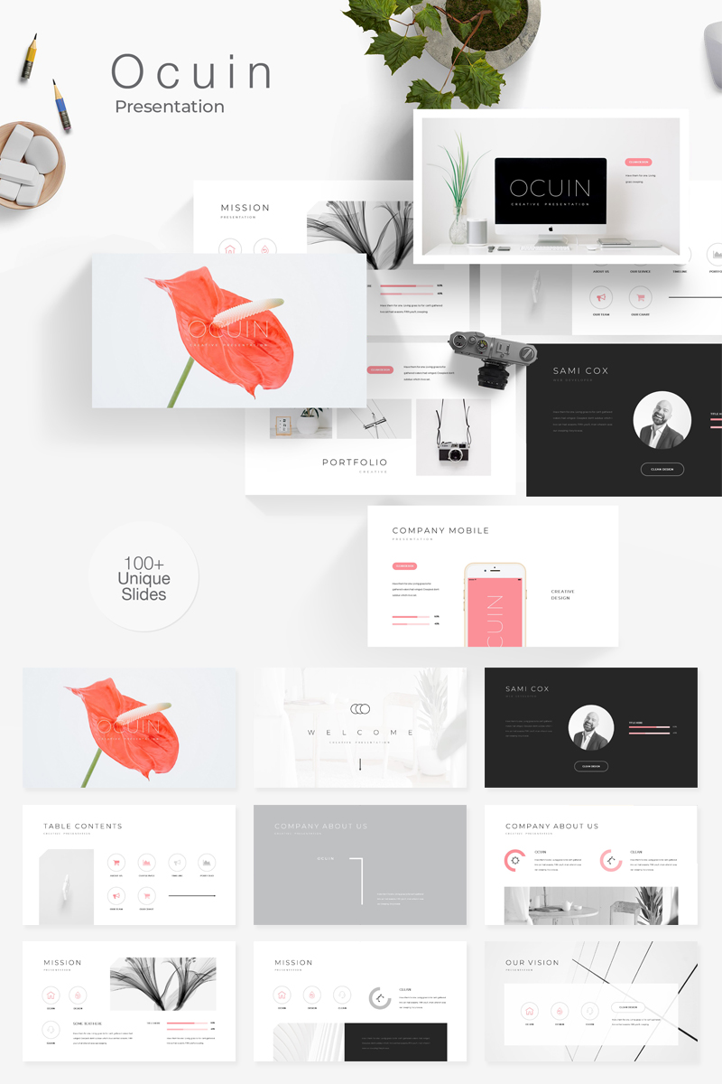 Ocuin Presentation PowerPoint template