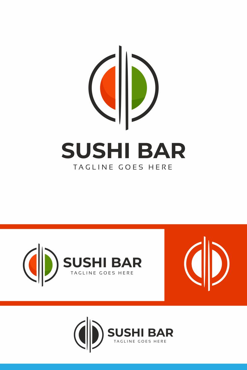 Sushi Bar Logo Template