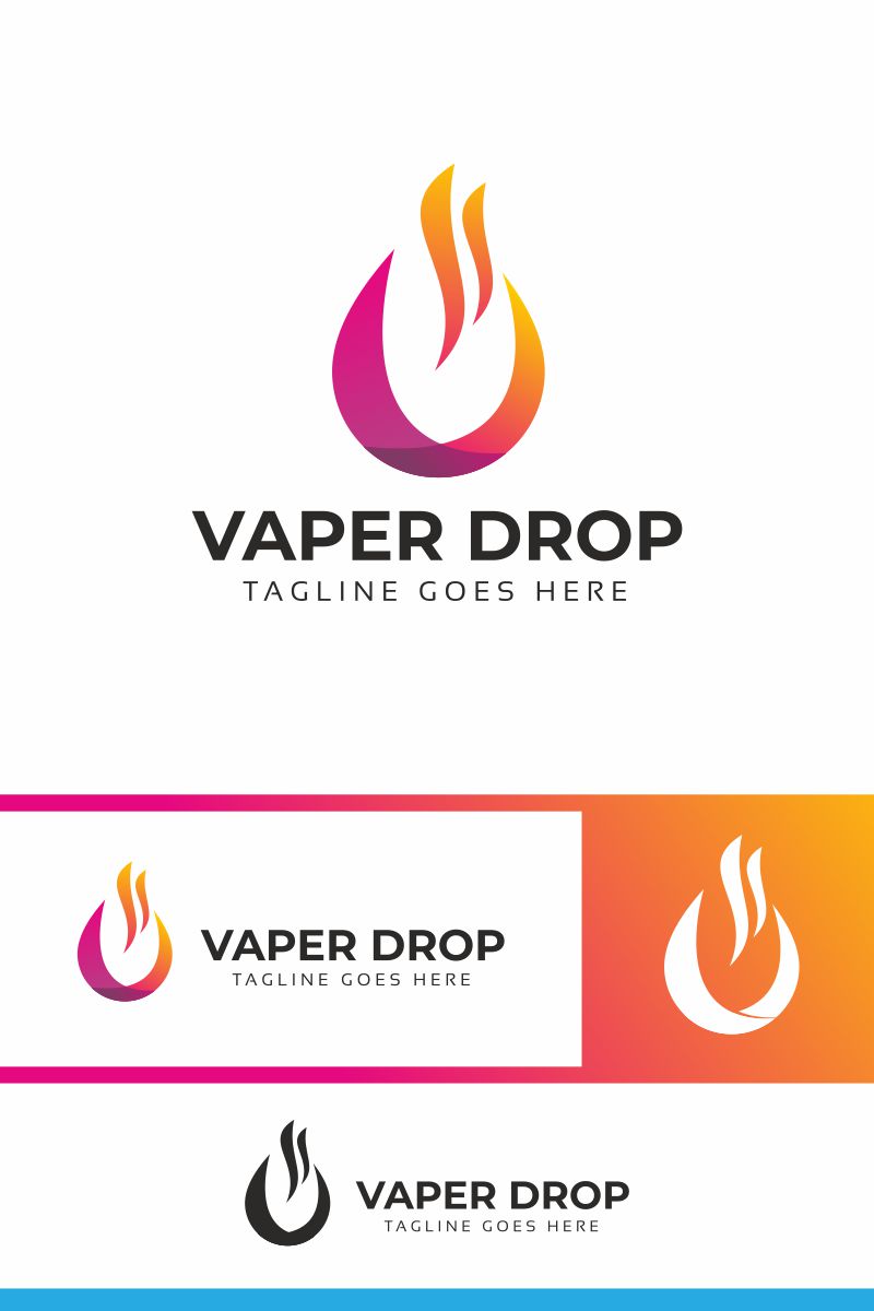 Vaper Drop Logo Template