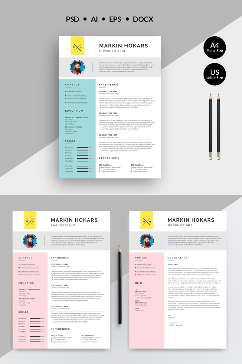 Markin Hokars Modern Resume Template