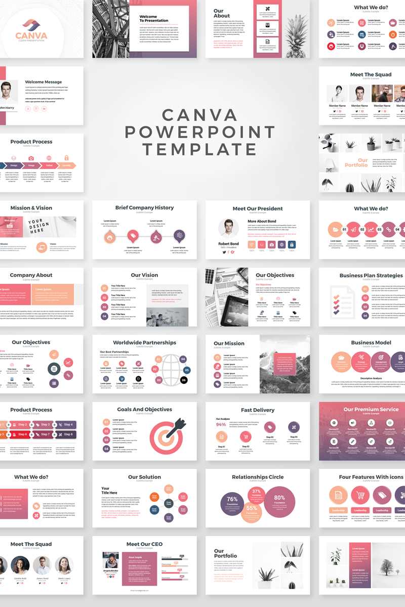 Canva Business Presentation PowerPoint template