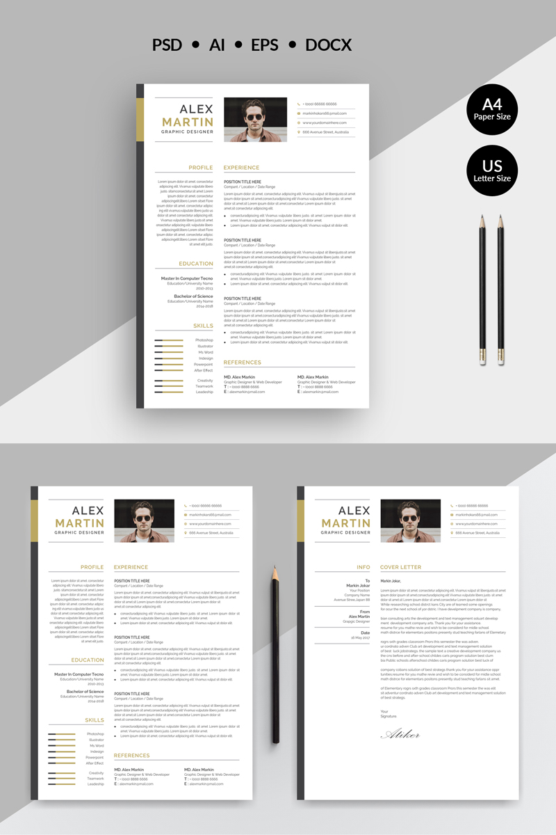 Alex Martin Modern & Creative Resume Template