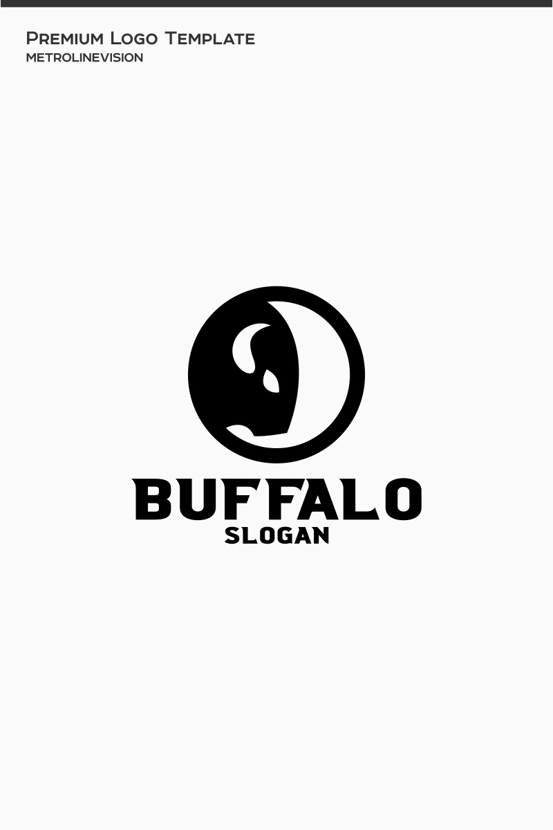 Buffalo Head Logo Template