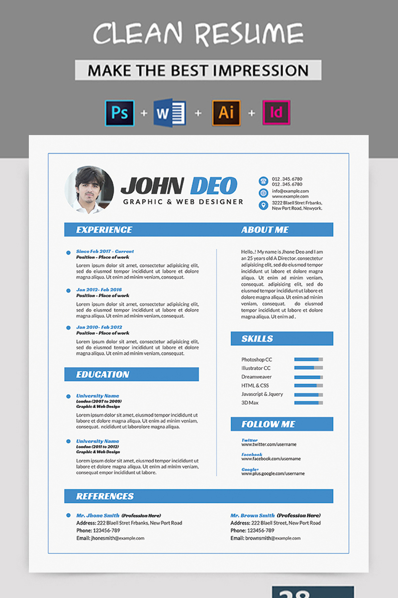 John Deo - Resume Template