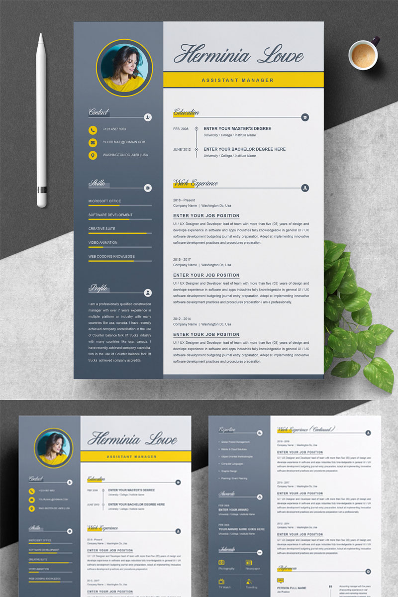 Herminia Lowe - Resume Template