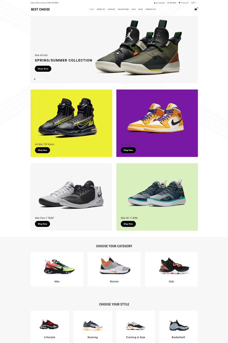 Best Choice - Shoes Store Clean Shopify Theme