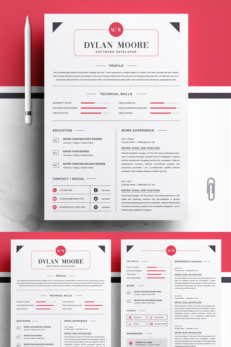 Dylan Moore Resume Template