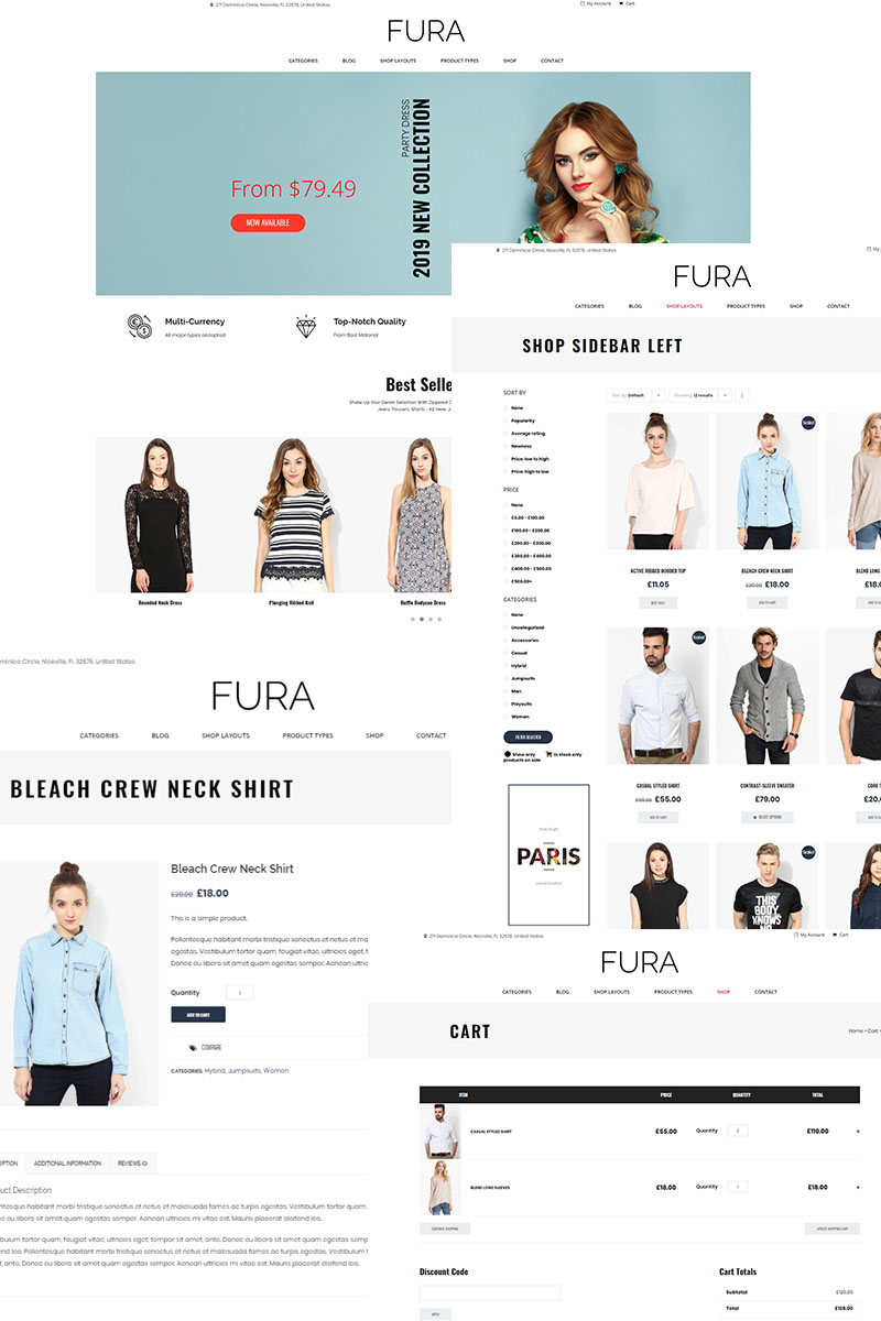 Fura - Clean Fashion WooCommerce Theme