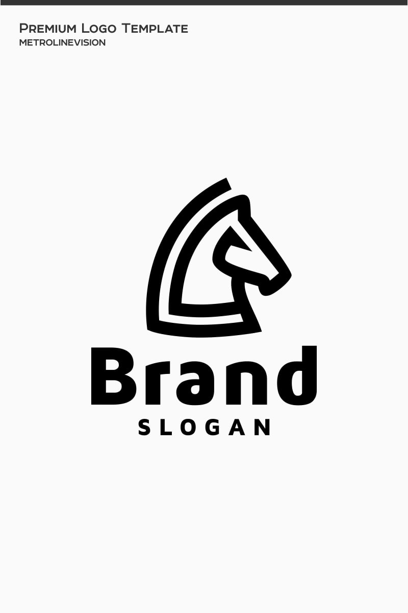 Horse Head Logo Template