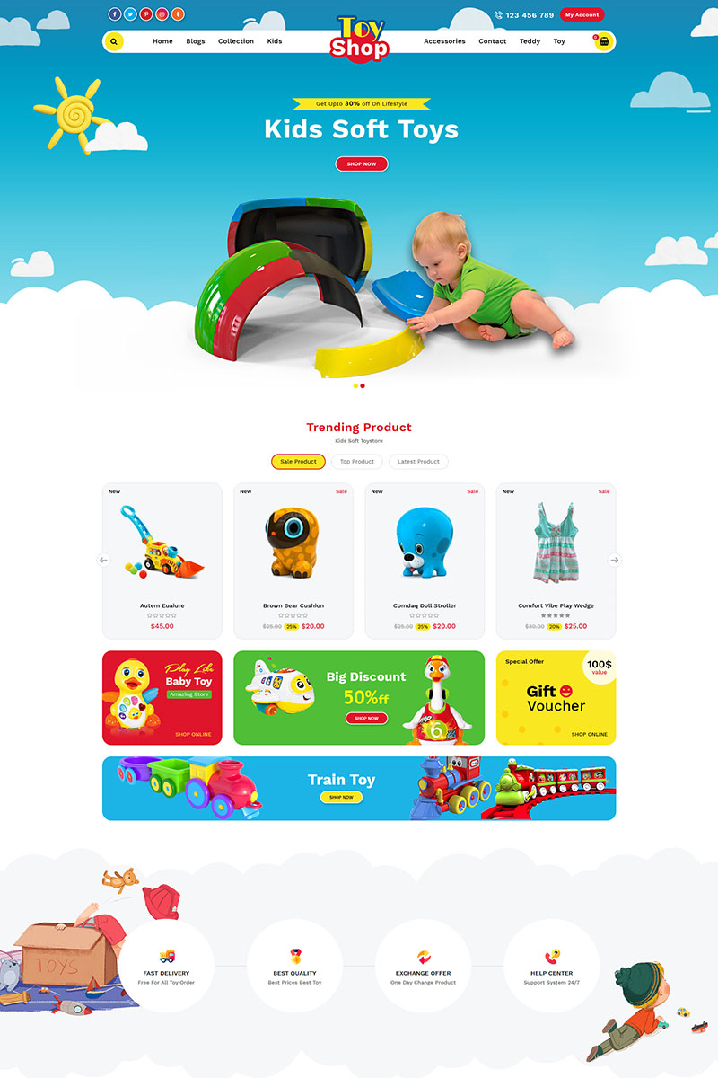 Little Baby Kids & Toys Store Shopify Theme