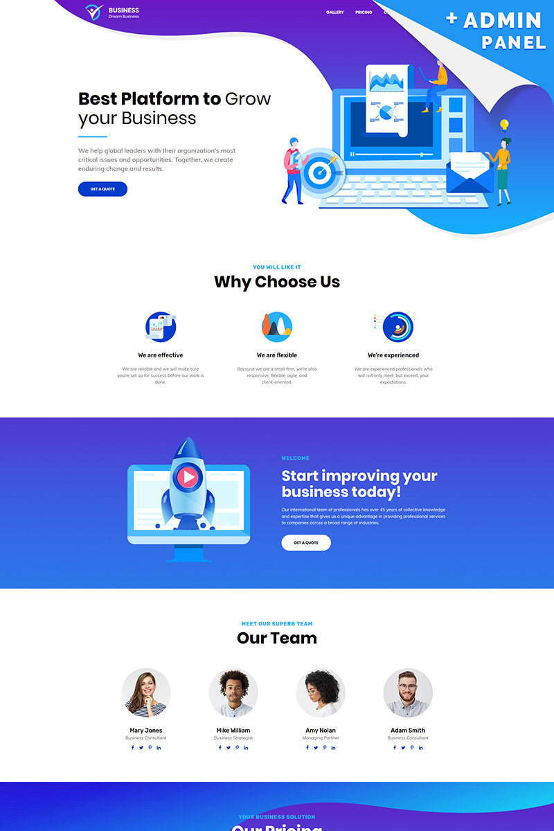 Business - Corporate Landing Page Template