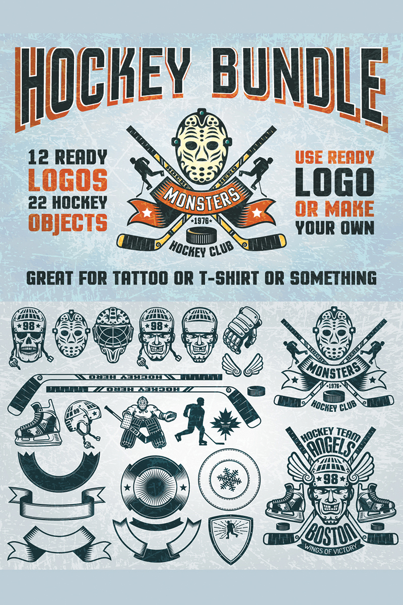 Hockey Logo Bundle - Illustration