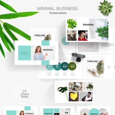 Chart Clean PowerPoint Templates 78487