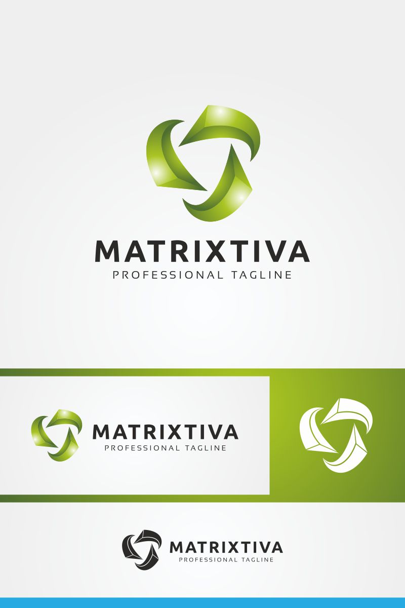 Matrix Rotation Logo Template