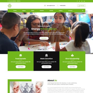 Charity Children Landing Page Templates 78518