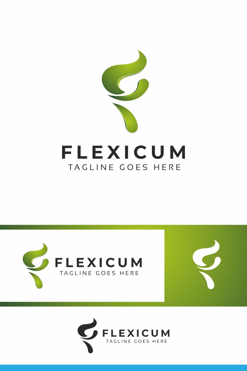Flexicum F Letter Logo Template