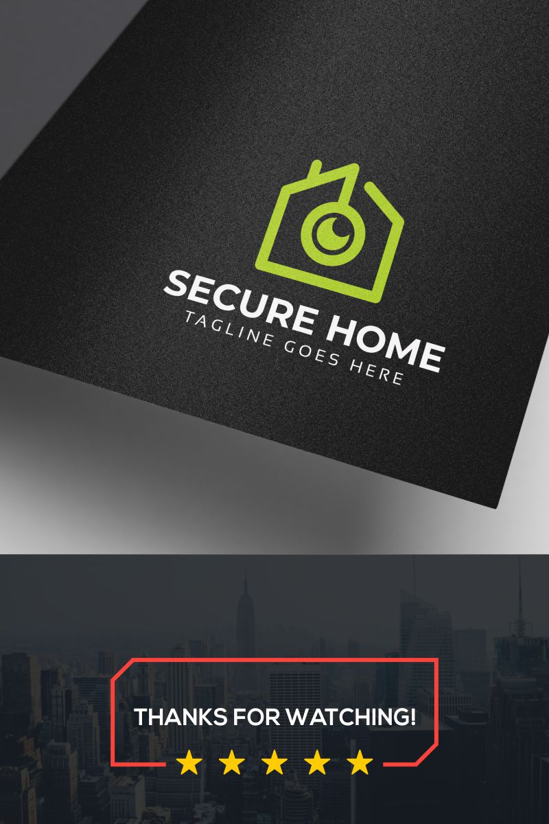 Secure Home Logo Template