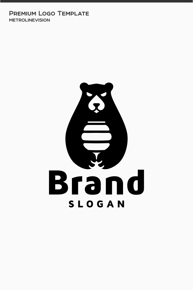 Honey Bear Logo Template