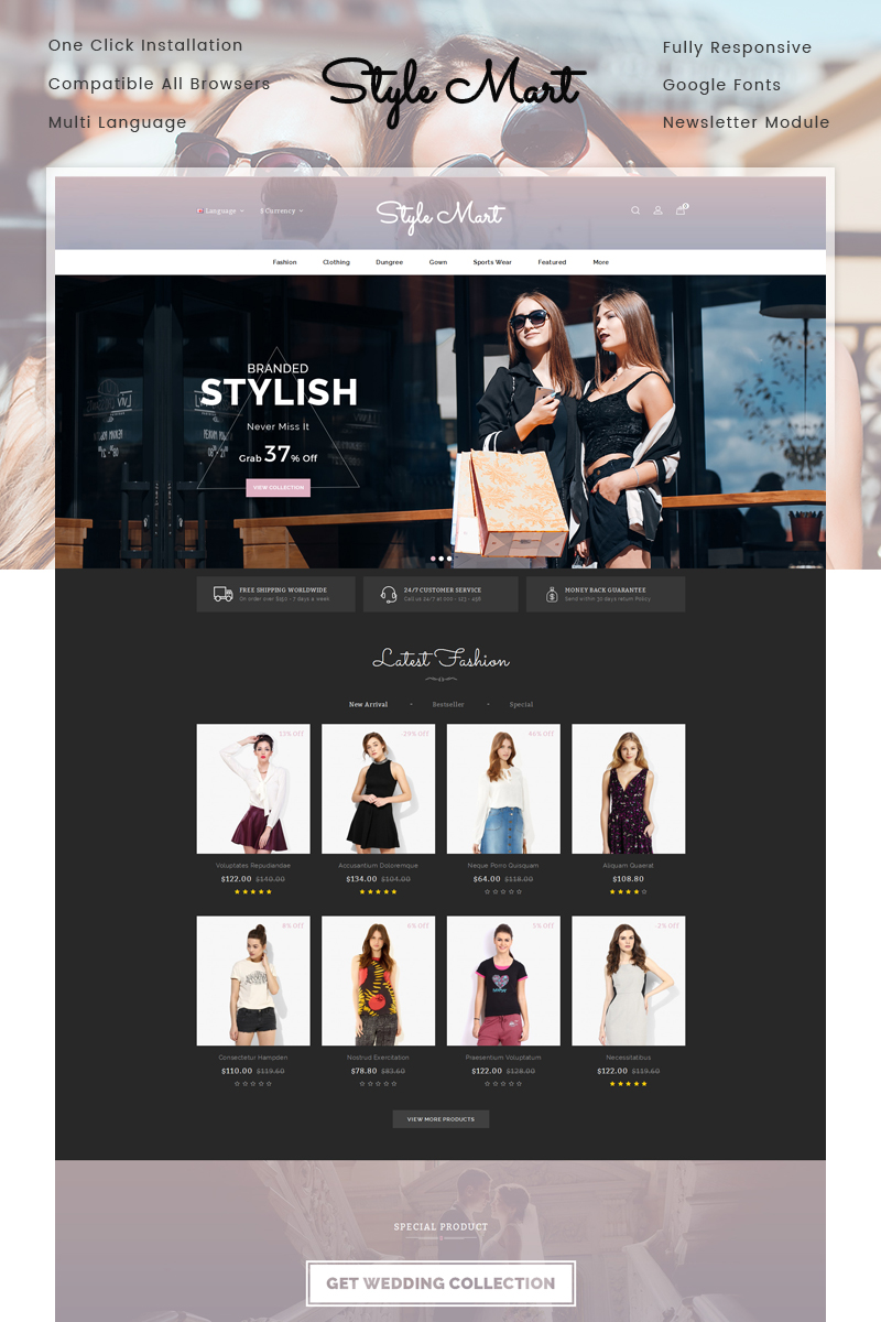 StyleMart - Fashion Store OpenCart Template