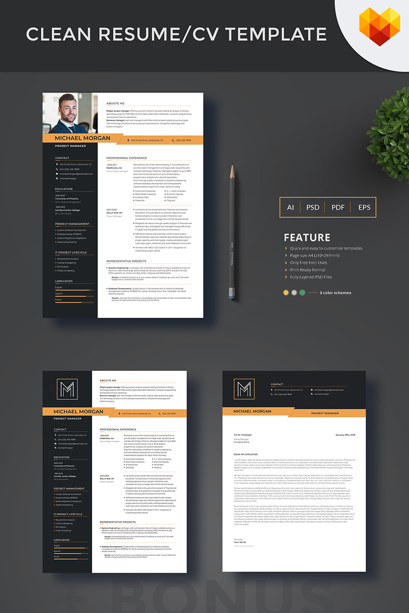 Michael Morgan - Project Manager Resume Template