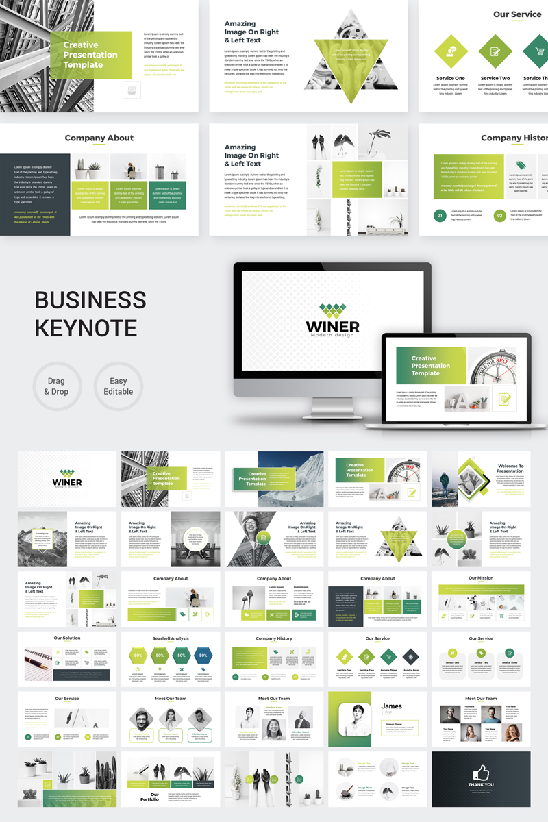 Green Creative Business - Keynote template