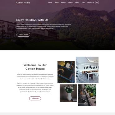 Bed-and-breakfast Booking PSD Templates 78712