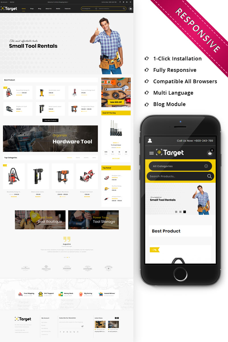 Target - The Tool Store Responsive WooCommerce Theme
