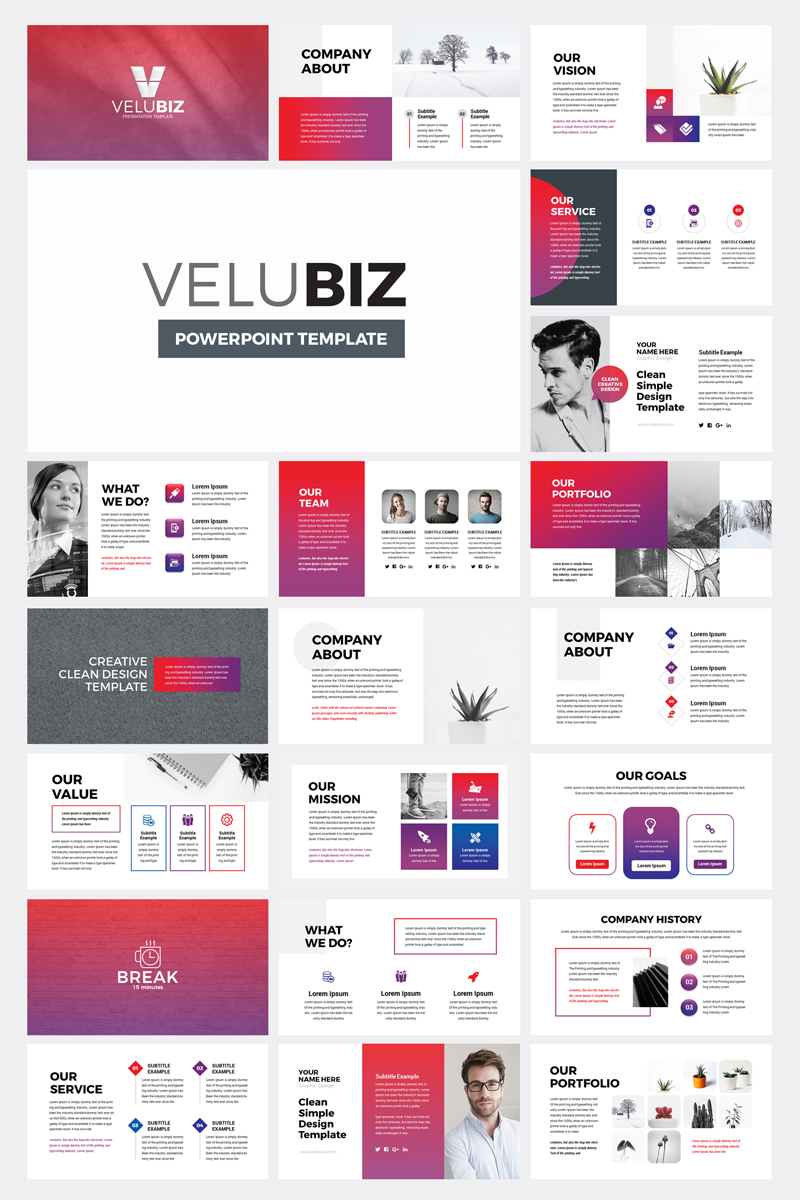Velubiz - Creative Business PowerPoint template