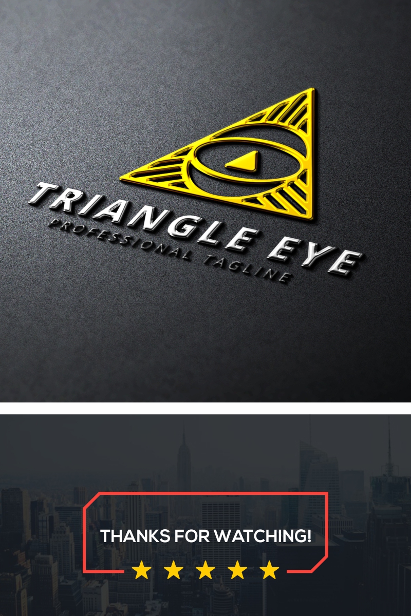 Triangle Eye Logo Template