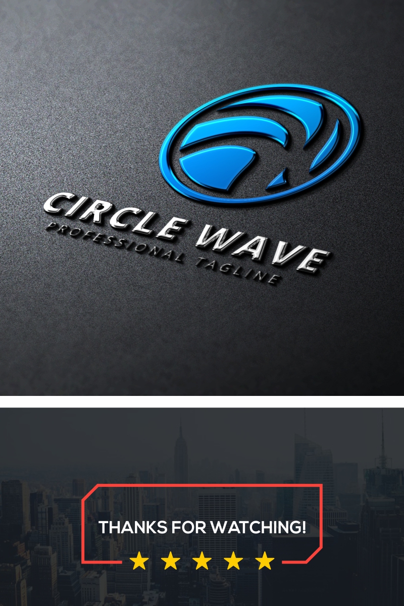 Circle Wave Logo Template
