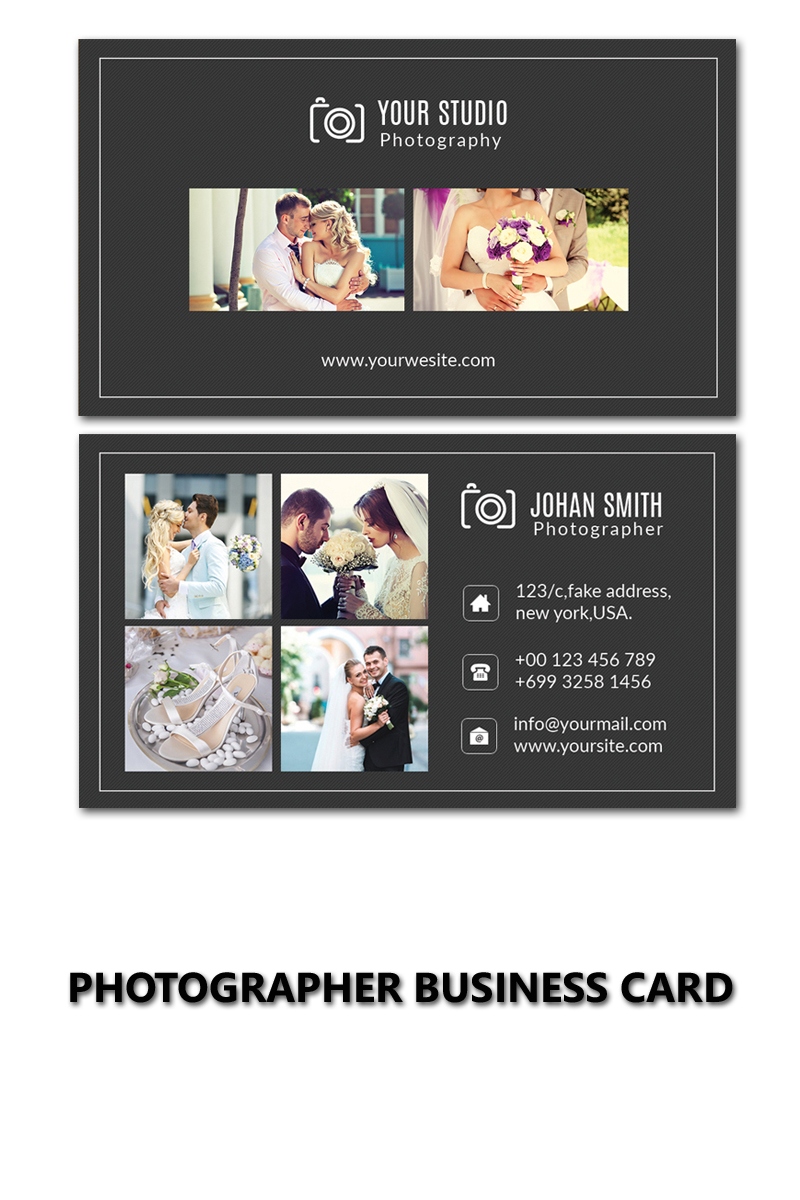 Johan Smith Photographer Business Card - Corporate Identity Template