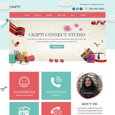 Craft Template PSD Templates 78927