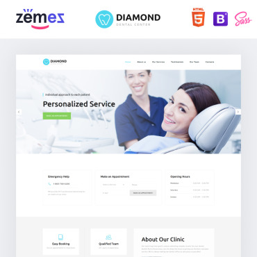 Clinic Teeth Landing Page Templates 78945