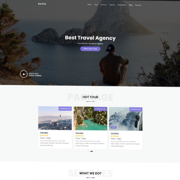 Adventure Reservation Landing Page Templates 78957