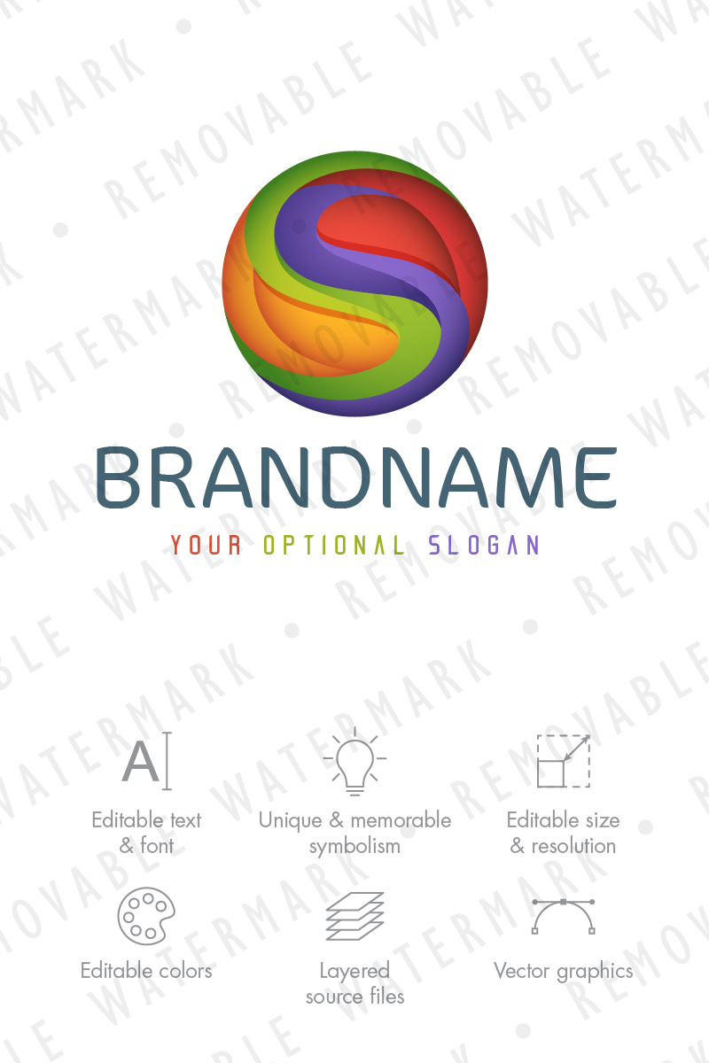 Synergy of Colors Logo Template