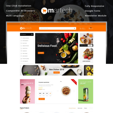 Coffee Bakery OpenCart Templates 78996
